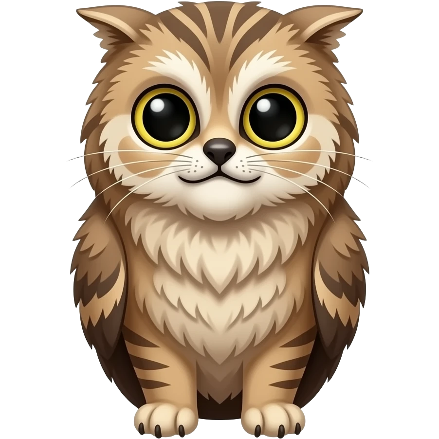 Cat owl emoji