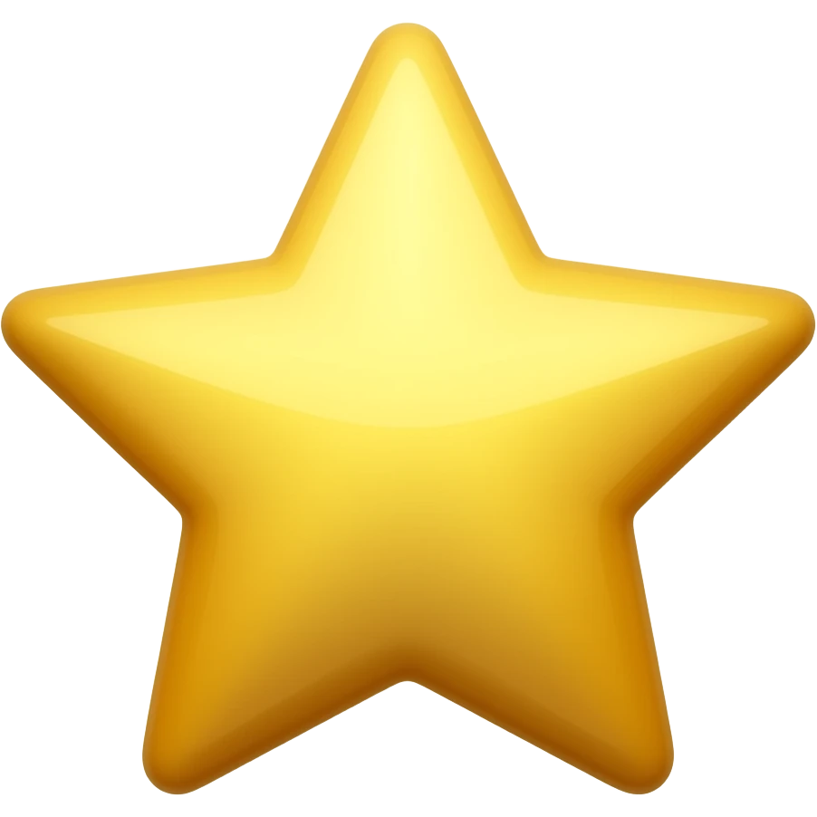 yellow four point simmer star emoji