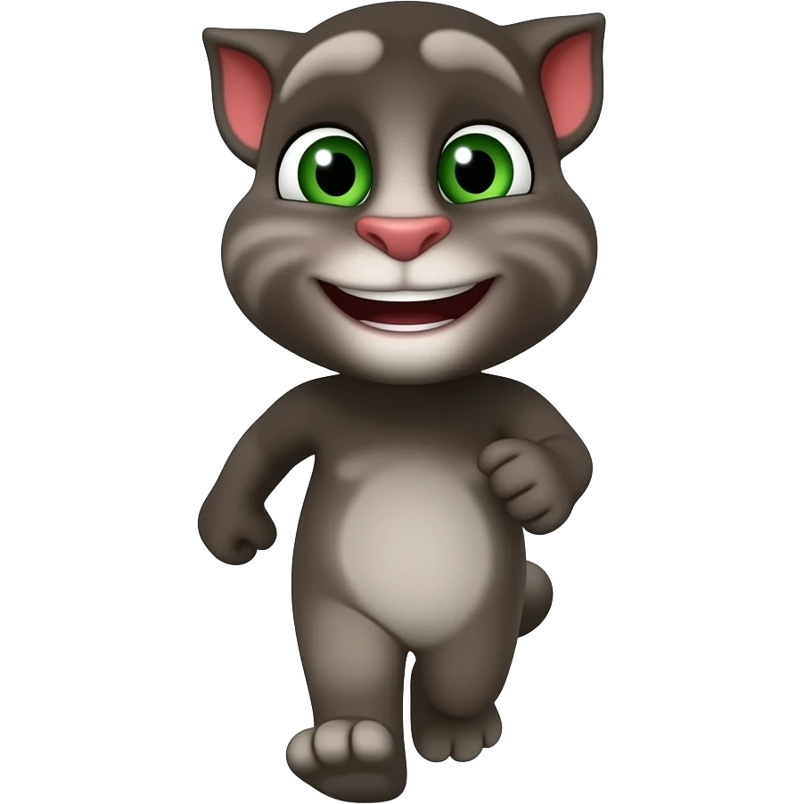 Mimi Talking Tom walking shut emoji