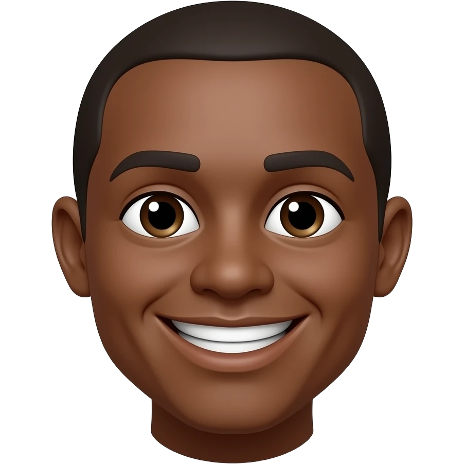 can you make the skin colour of "😊" brown? keep the round chape and the same smile emoji