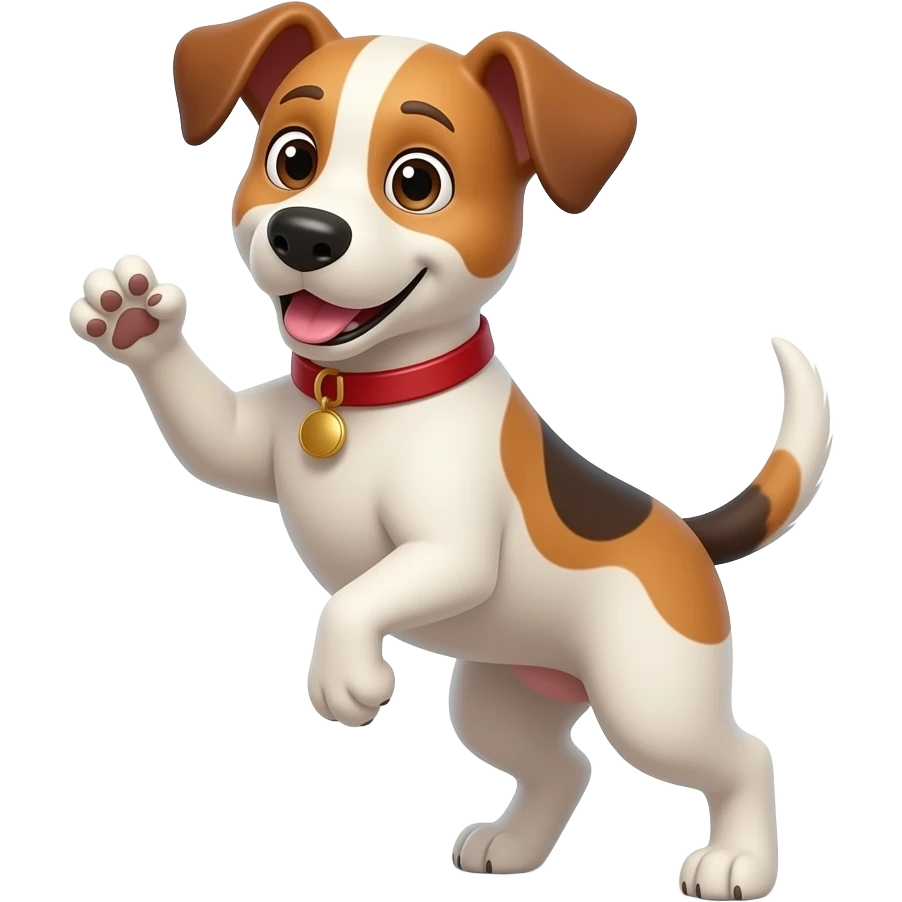 Dog dancing emoji