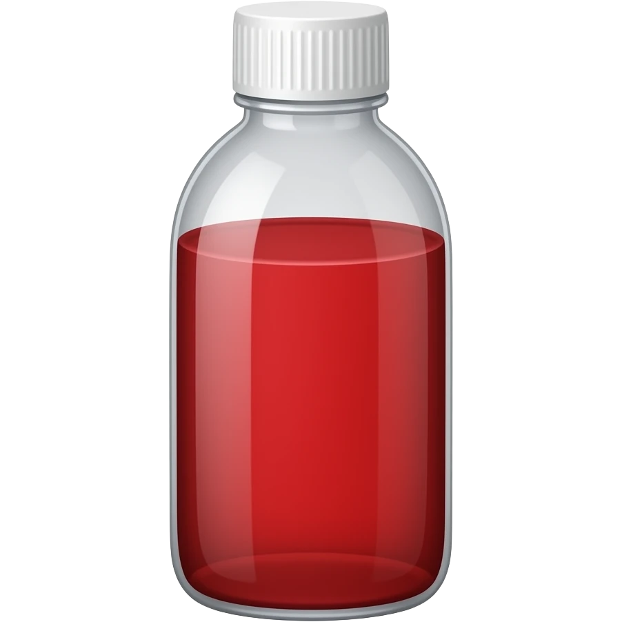 red liquid bottle emoji