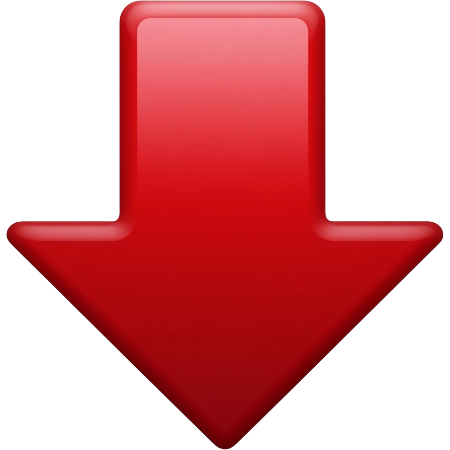 down arrow red emoji