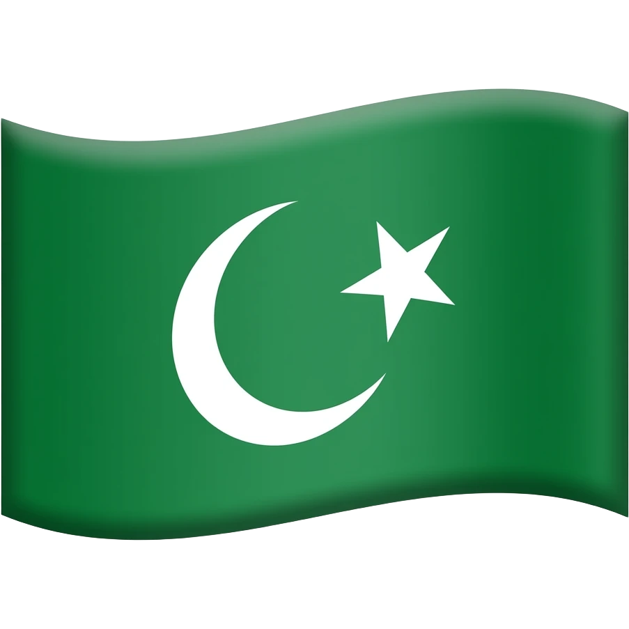 اخضر سادة علم علي ساريه بدون نجمه وهلال emoji