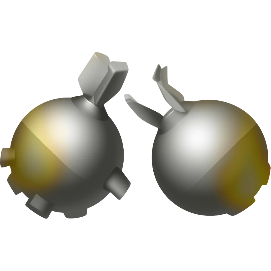 Angry - bombs falling emoji