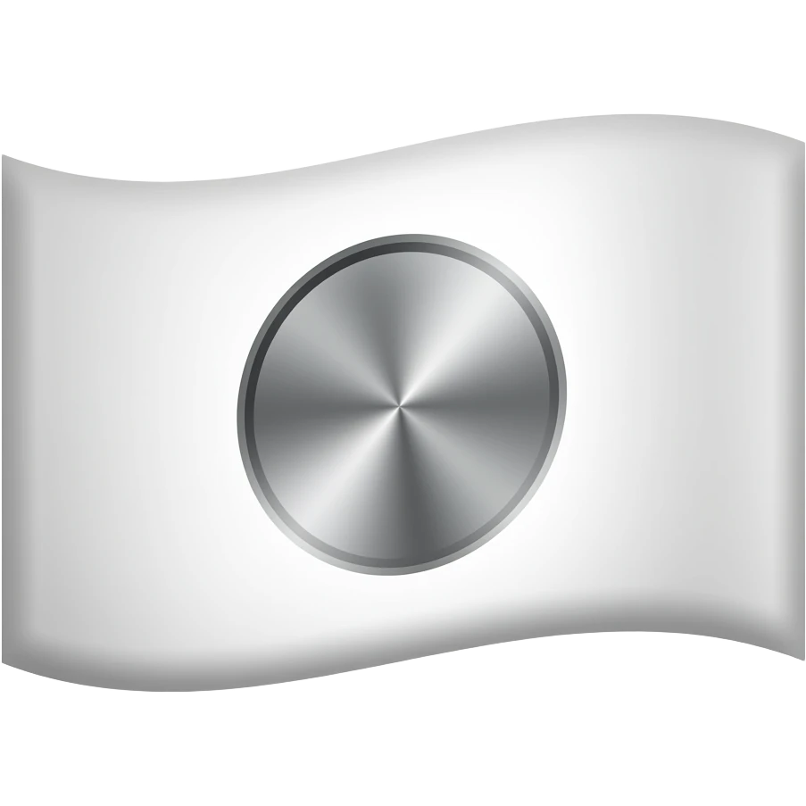 White flag with disk shape on it emoji