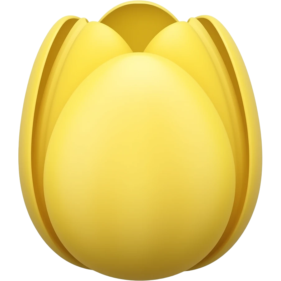 нарисуй желтый тюльпан emoji