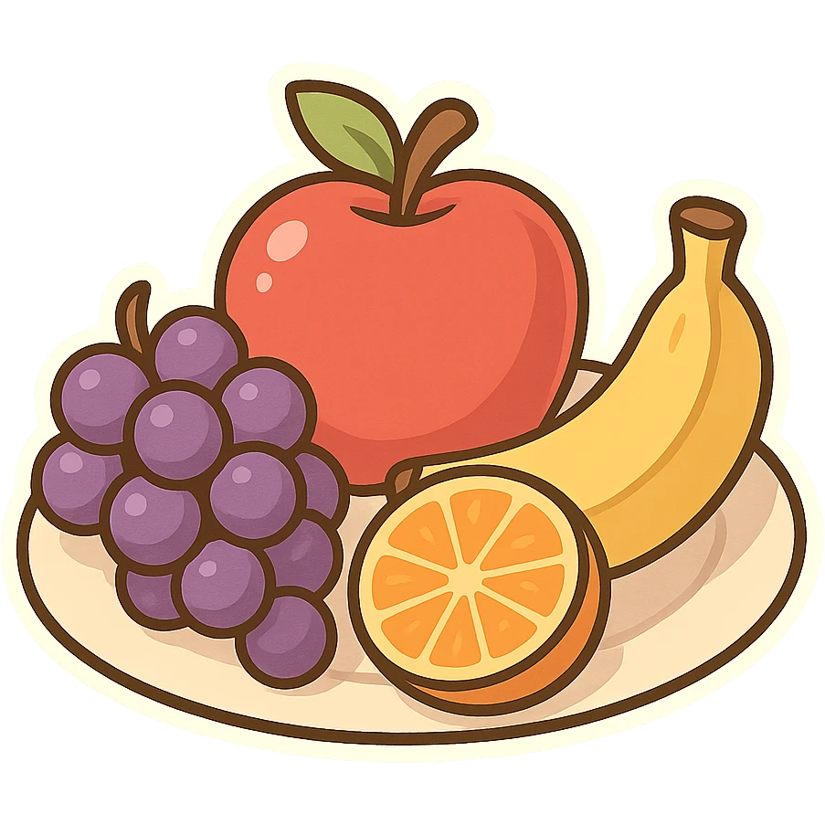 一盘水果 emoji