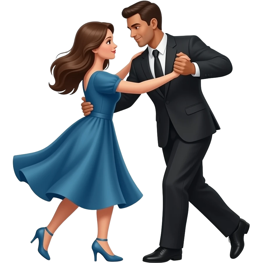 Couple dance shadows emoji