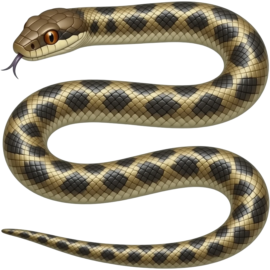 stretched-out snake emoji