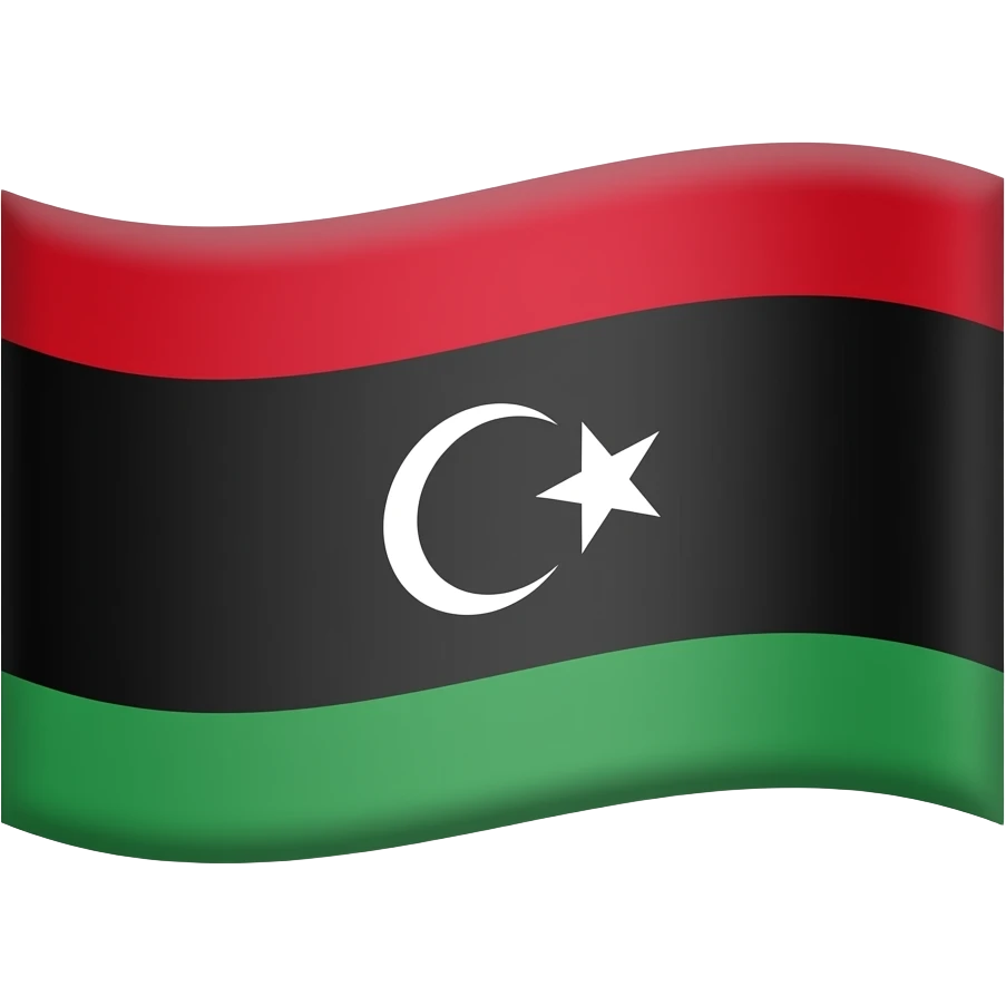 علم ليبيا الاخضر القديم emoji