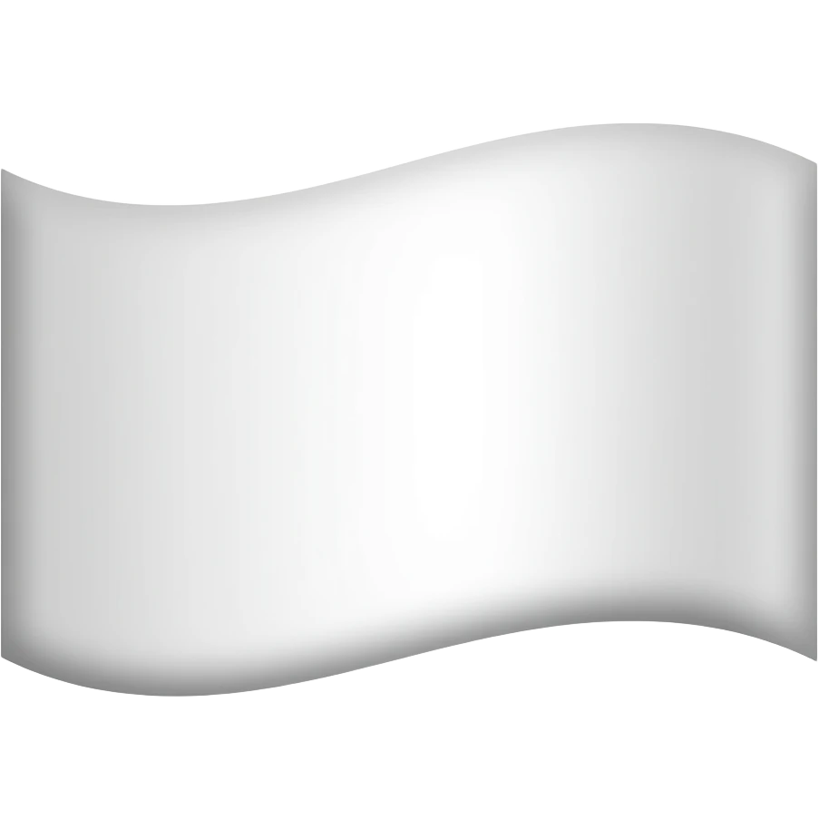 White Flag with ovoid emoji