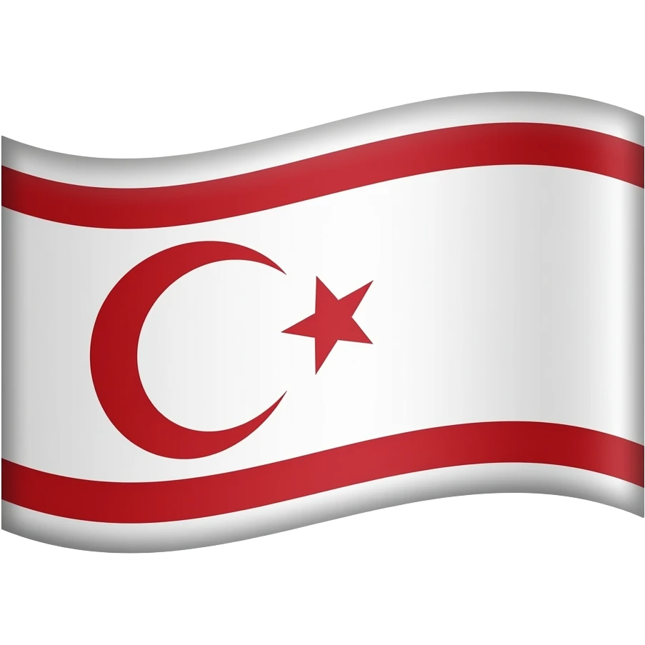 Kuzey kıbrıs türk cumhuriyeti bayrağı emoji