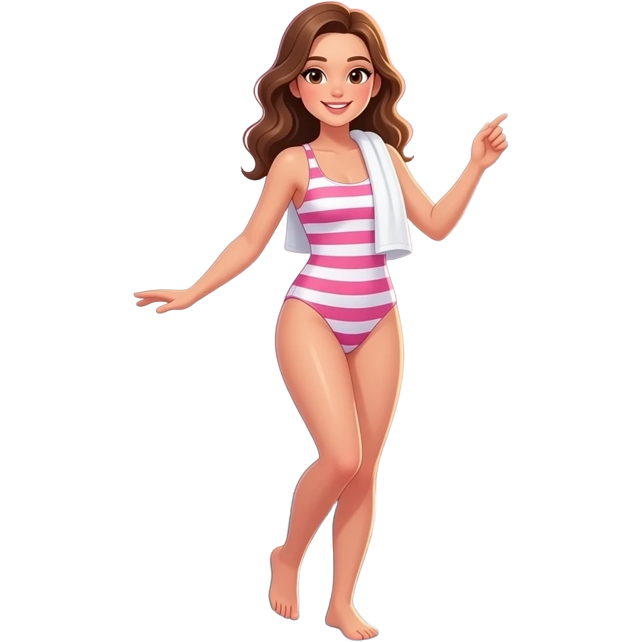 In towel wet sauna swimsuit and pink and white stripes photo in the stone age sunset beach A pink Mrs girl dancing pink caveman hawaiian wears a pink white Brown hair and pink dots in white gradient swimsuit white dots and pink big dots and white pink gradient corals and starbucks one piece swimsuit emoji
