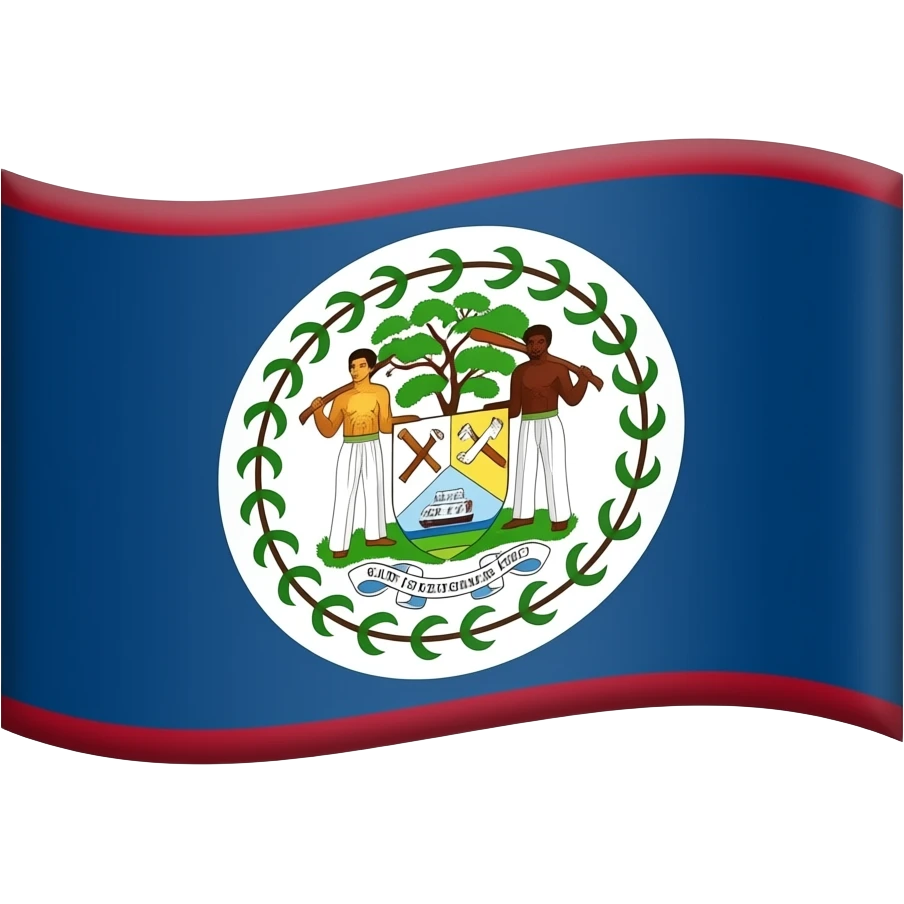 Cursed belize flag emoji