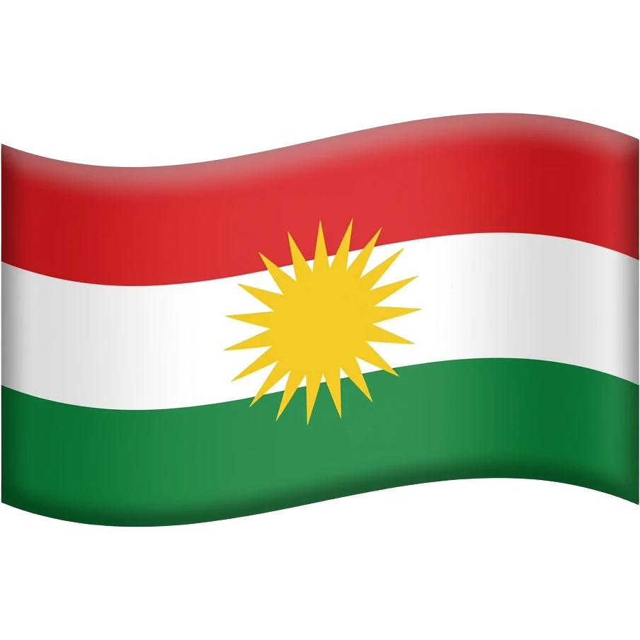 Kürdistan bayrağı emoji