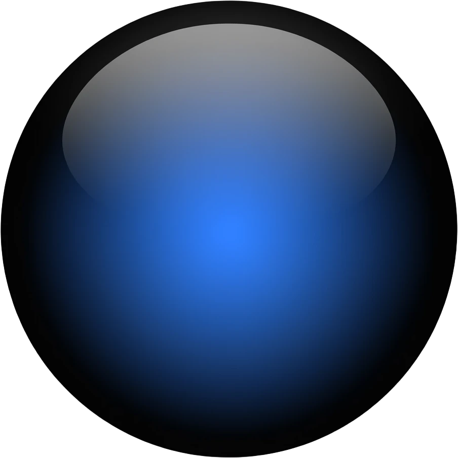 magic ebony orb with deep very feint glow inside center growing darker outwards - circular icon copy/paste emoji