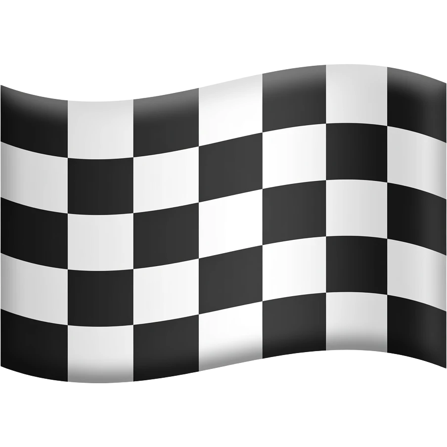 race flag without background emoji