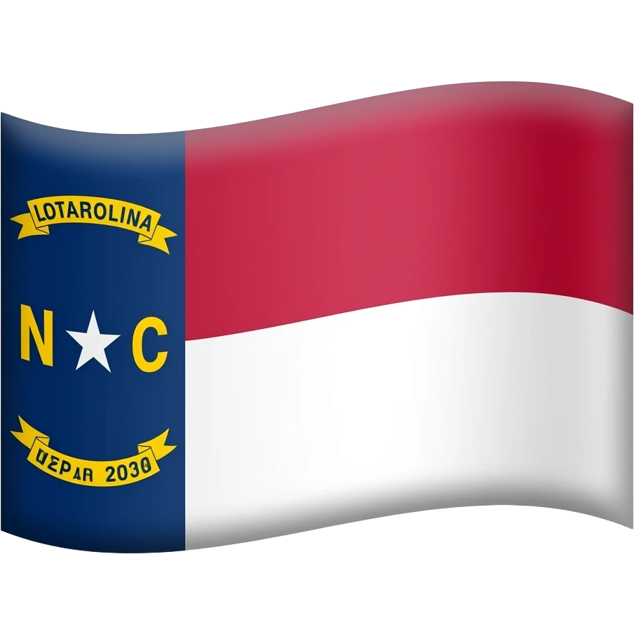 United States North Carolina State Flag emoji
