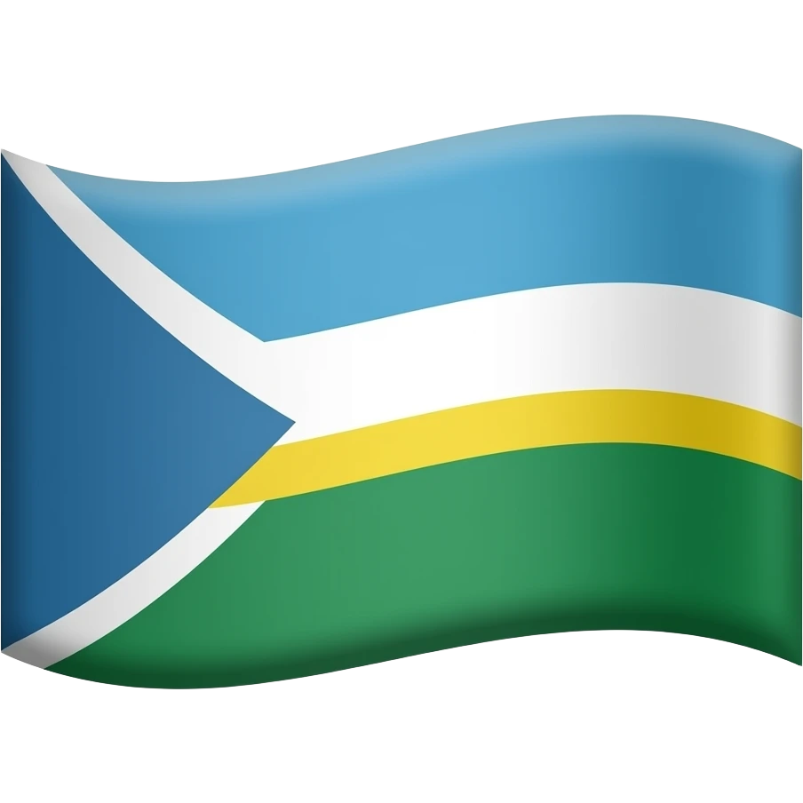 Drapeau Bleu et vert emoji
