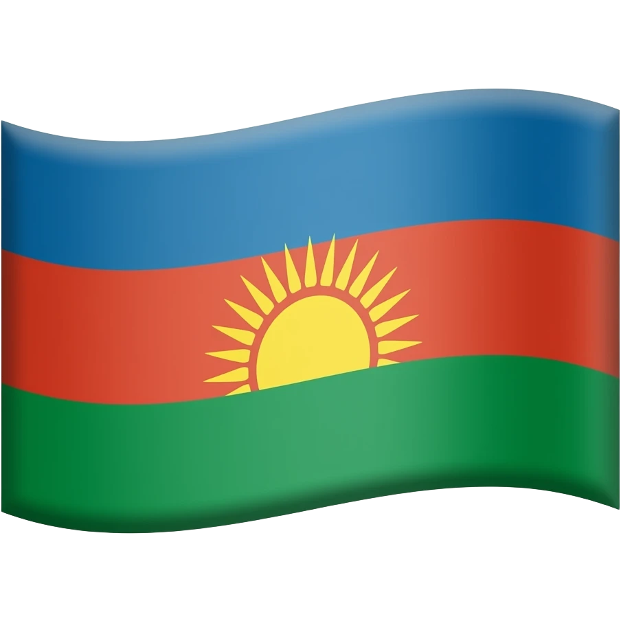 Лезгинский флаг emoji