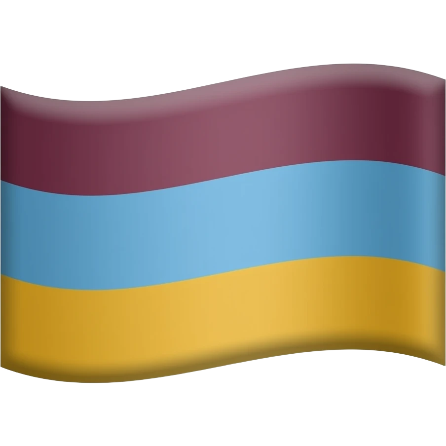 DARK Maroon LIGHT Blue and Saffron colour's in flag emoji