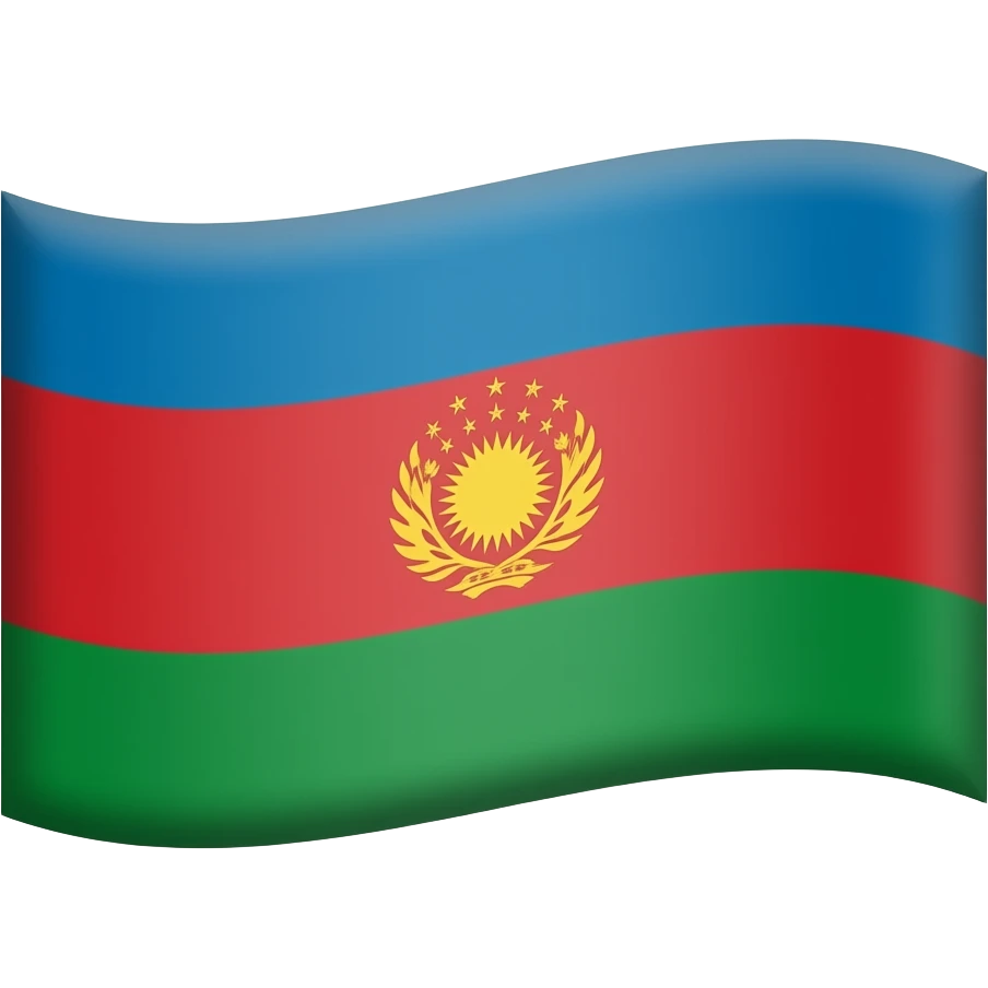 Лезгинский флаг emoji
