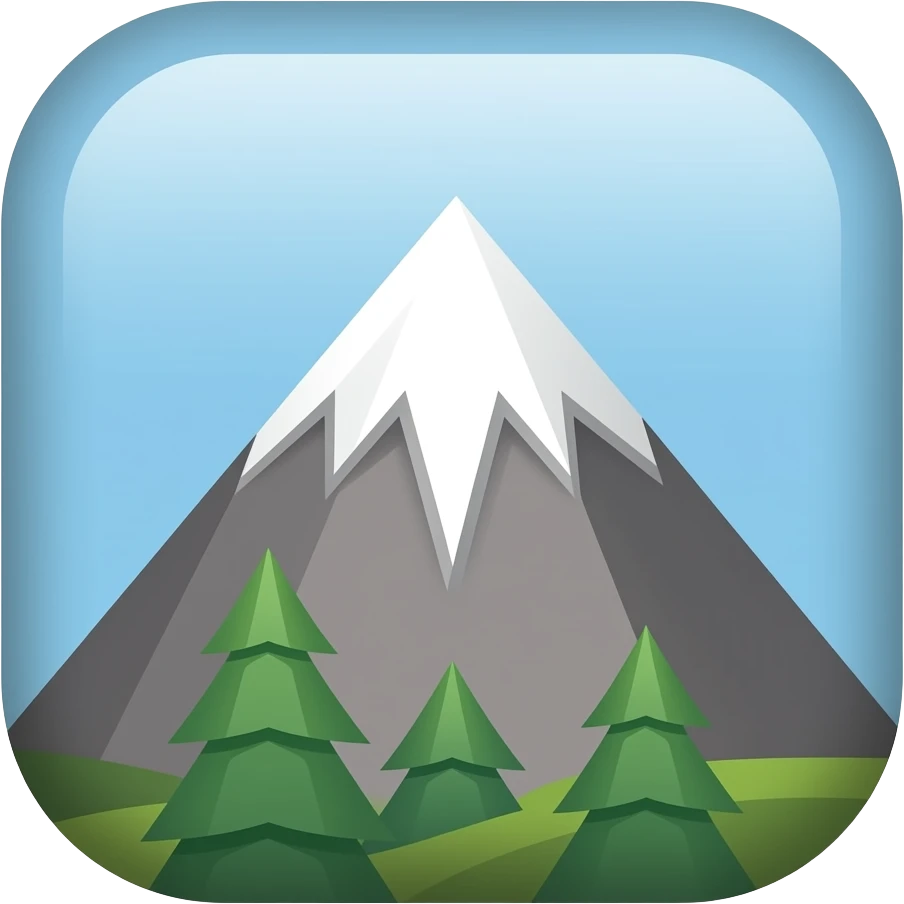 Mountain  emoji no background emoji