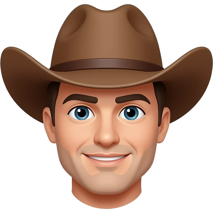 Emoji of man in brown cowboy h emoji