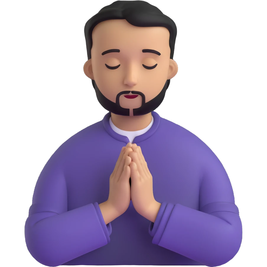 man praying emoji