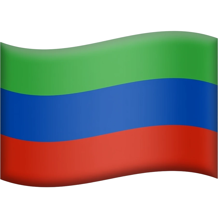 флаг России, но сверху - зеленый emoji
