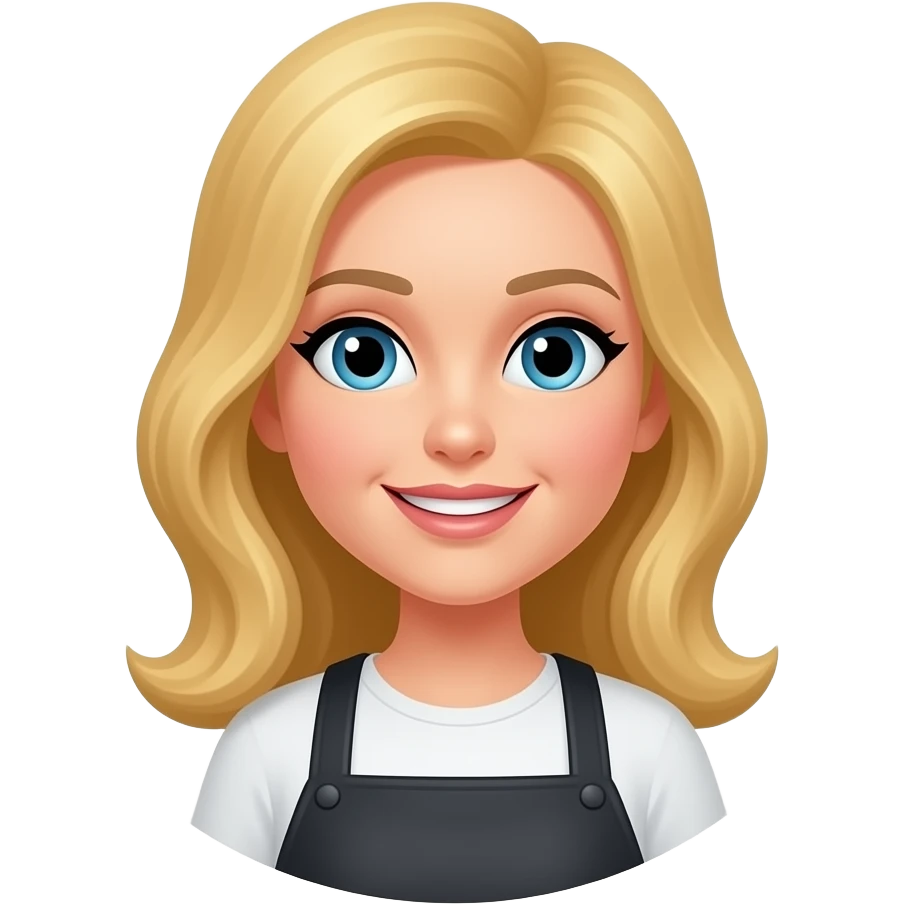یک زن مو بلوند نماد آرایشگر emoji