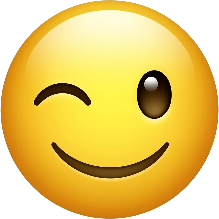 A 😀 face Face with One Eye Closed/One Open emoji