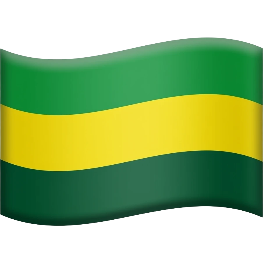 flag, tri colour, light green on top, yellow in middle and dark green on bottom make the size emoji size emoji