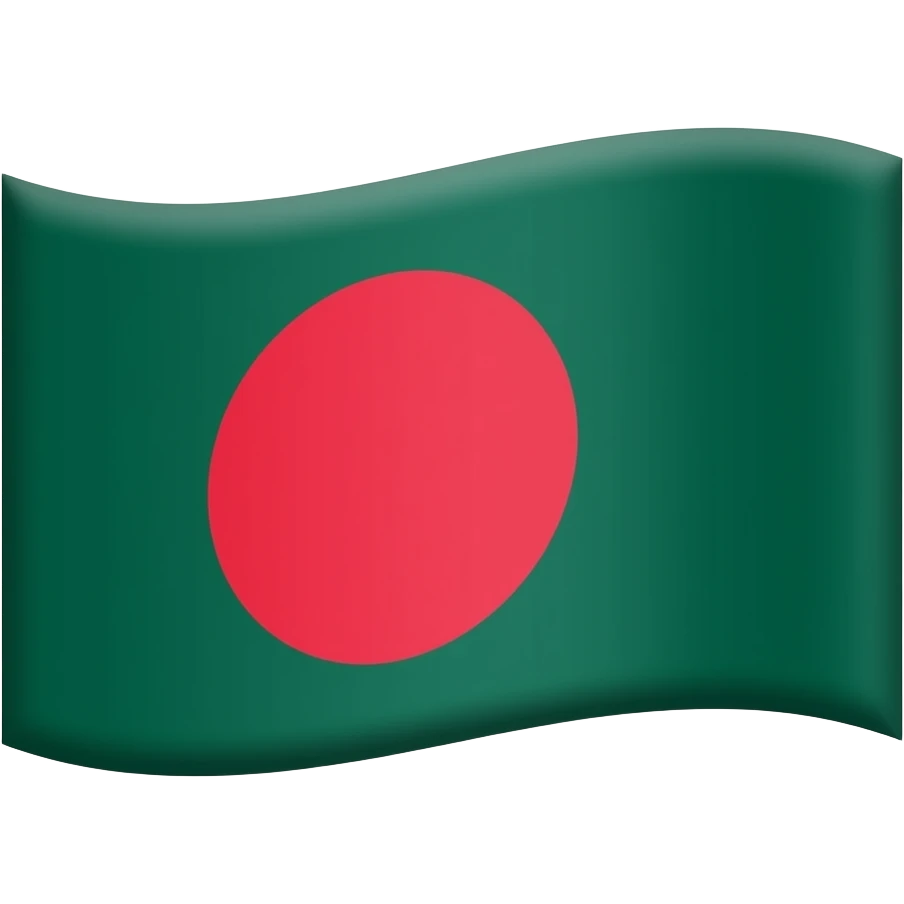 Bangladesh flag aesthetic flowing emoji