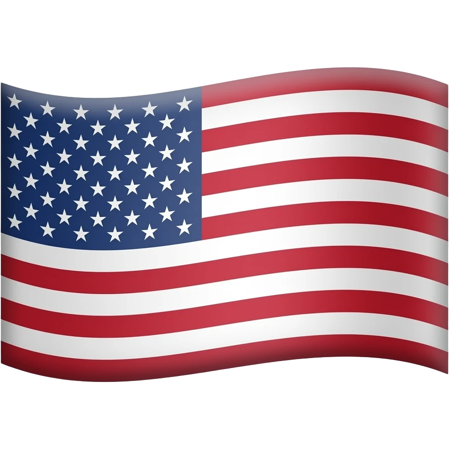 y una bandera de estados unidos emoji