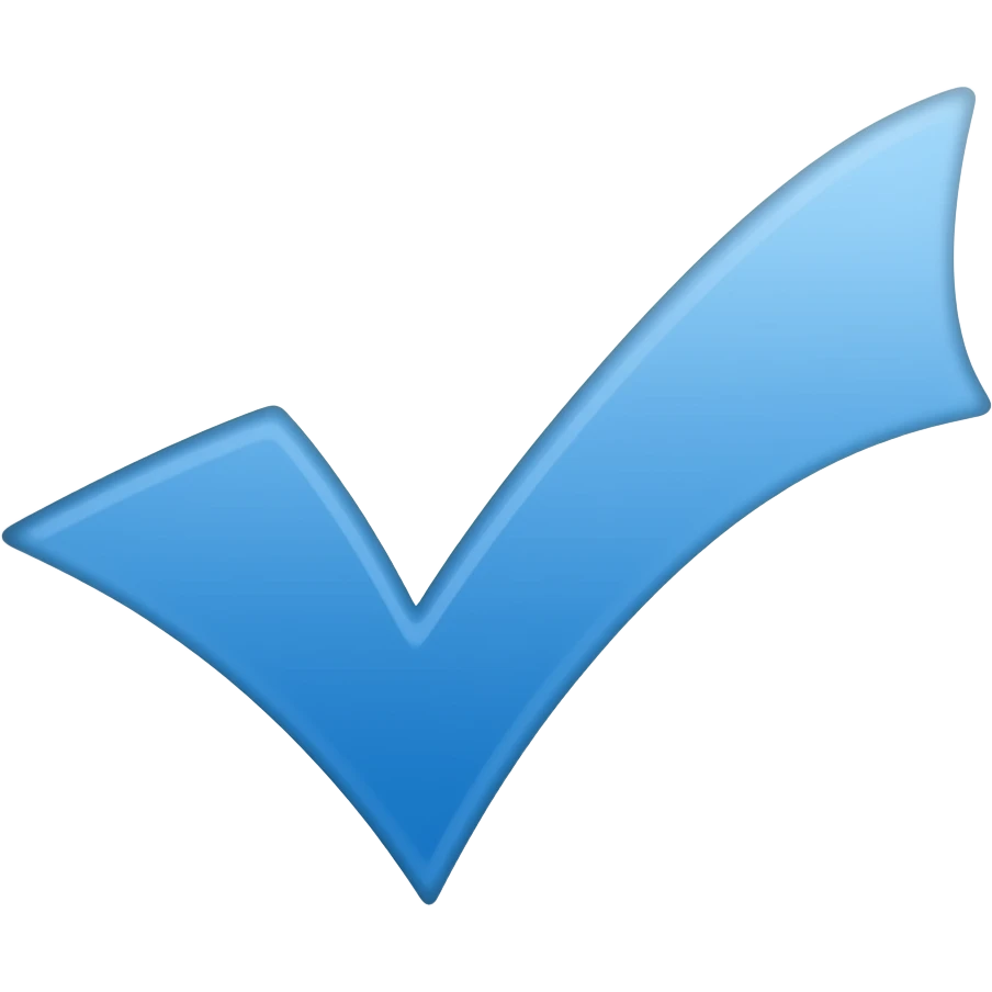 blue tick emoji