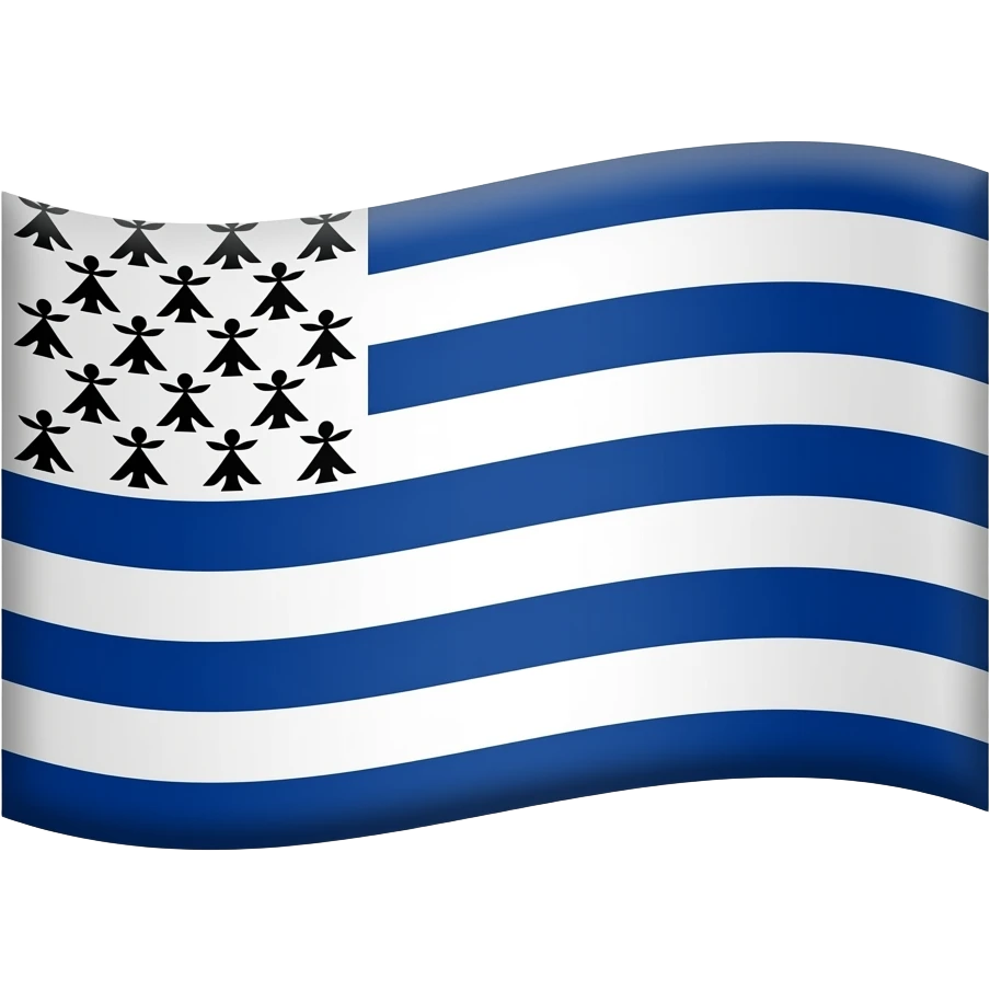 Hermine bretonne comme sur le drapeau breton le logo pas l’animal emoji