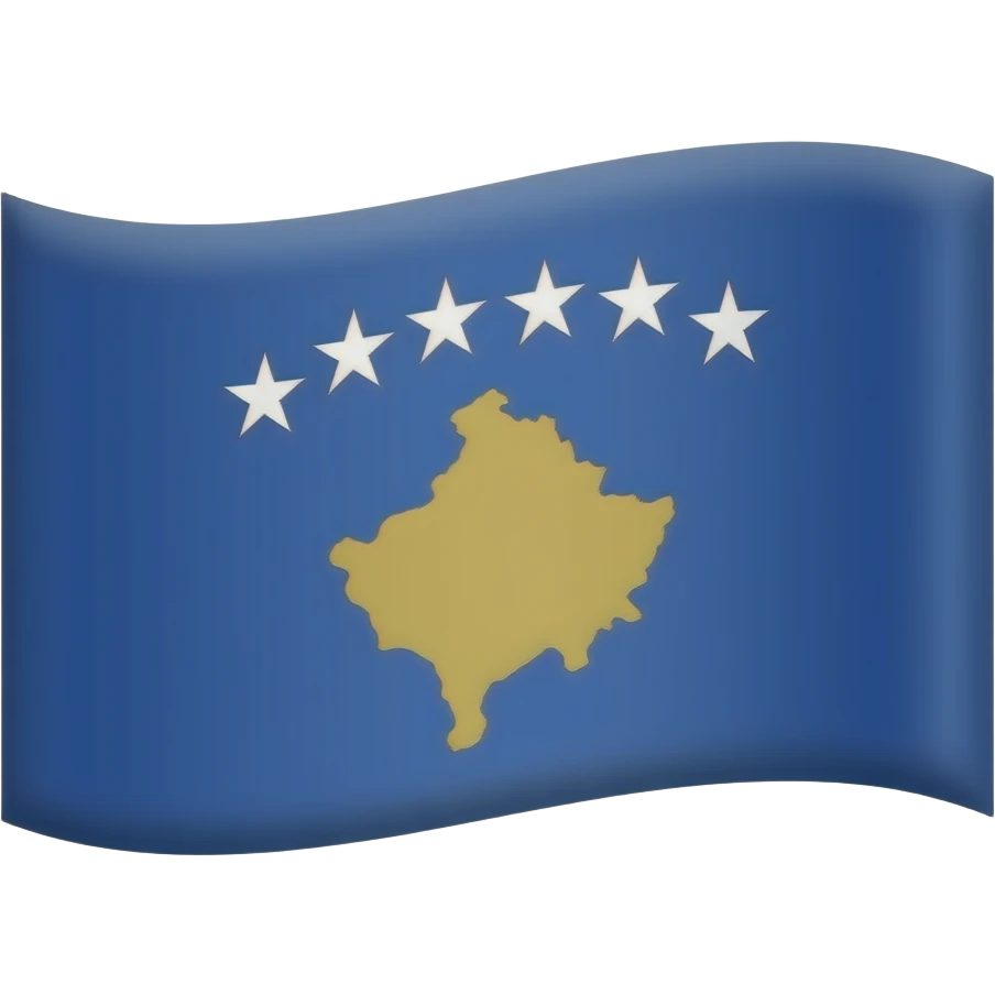 Dardania  flag from Ibrahim Rugova kosovo emoji