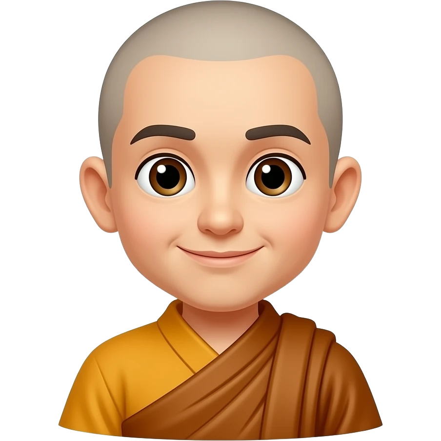 一位和尚加入我嘅卡通容貌 emoji