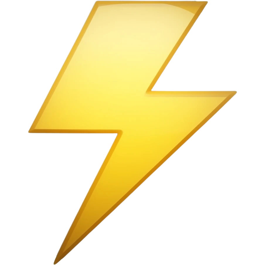 Lightning emoji