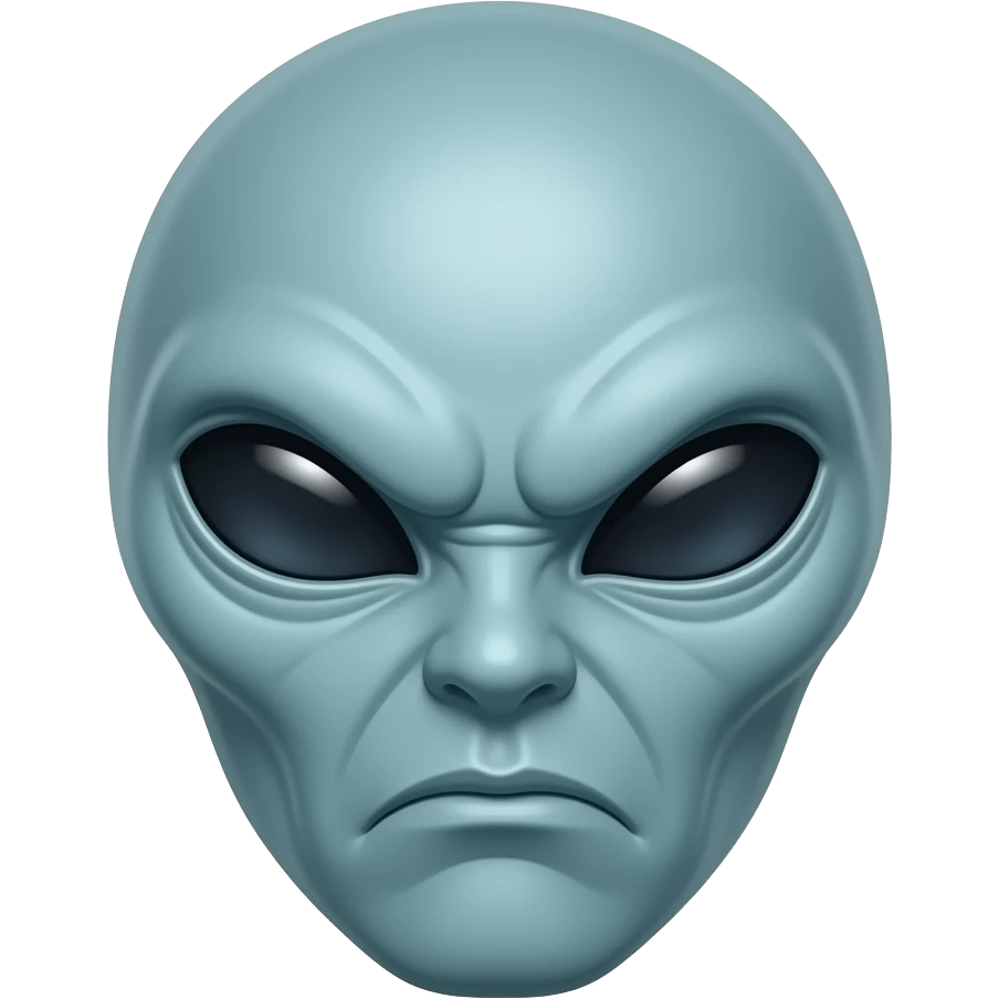make an angry alien emoji