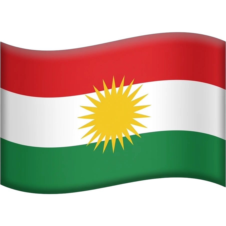 Kürdistan bayrağı emoji