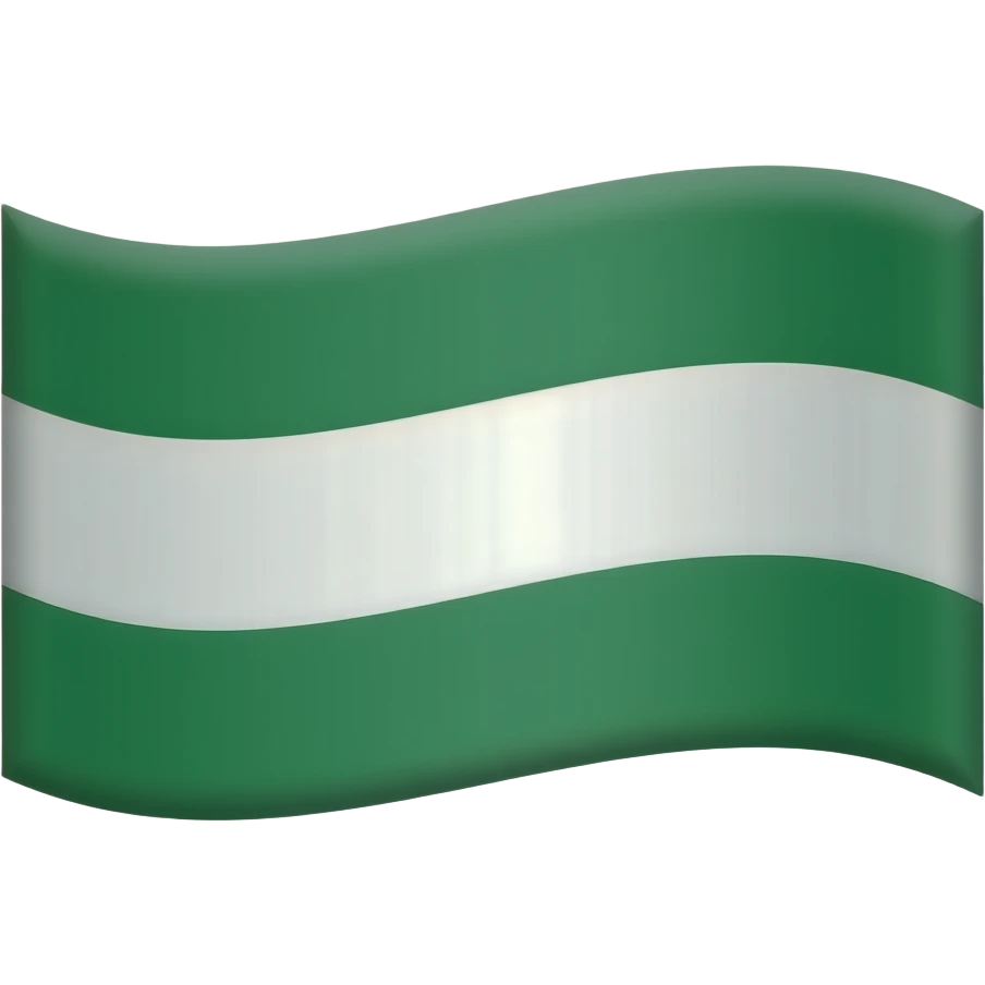 Bandera Antioquia verde y blanca emoji