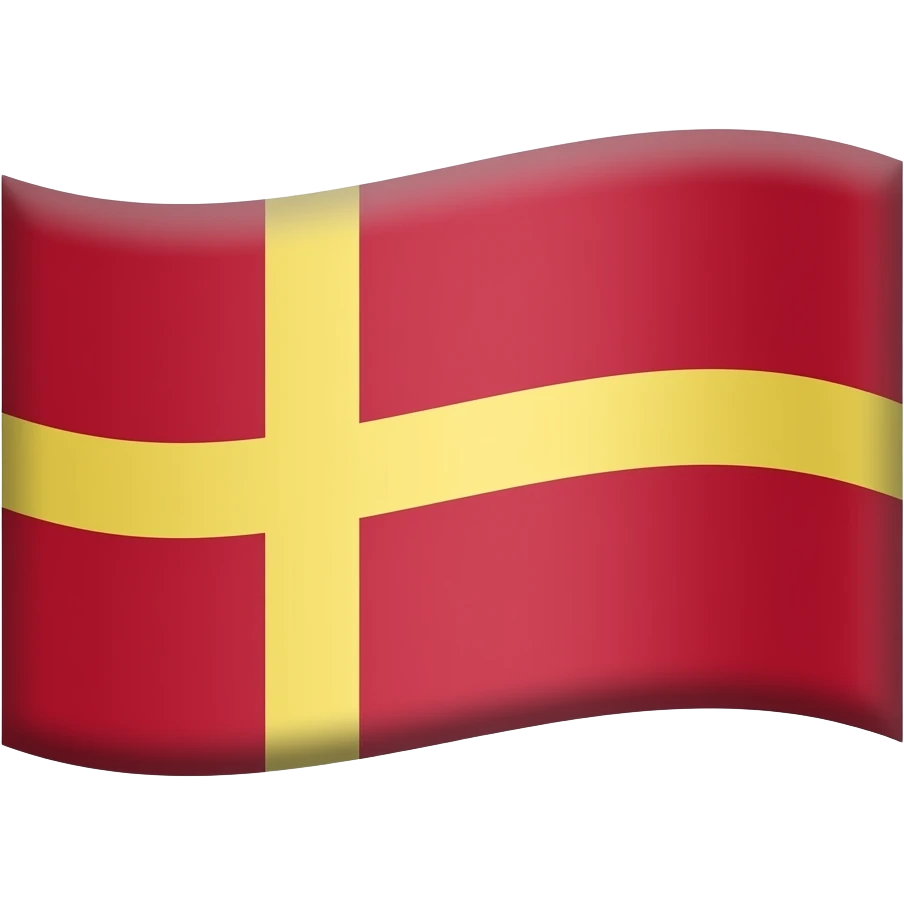 Like danish flag but Change all the with with yellow emoji
