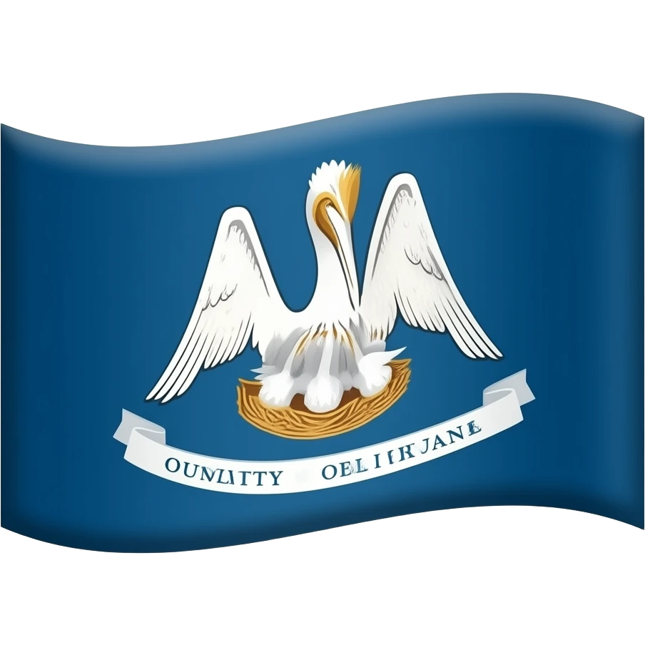 Louisiana Flag emoji