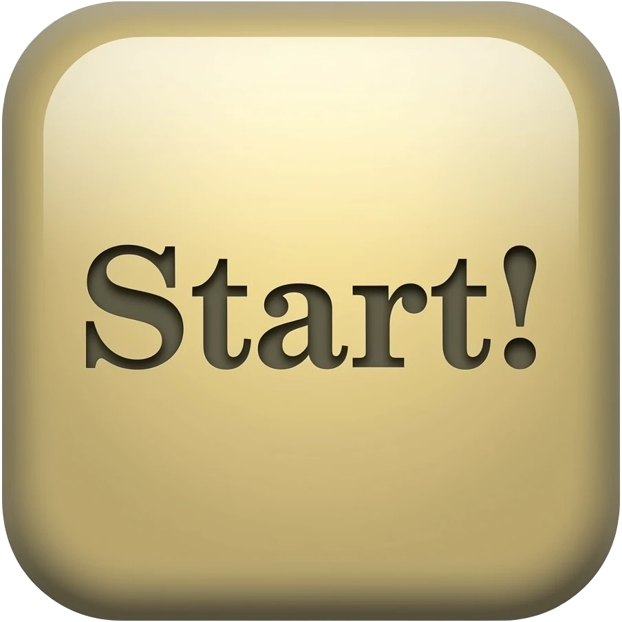 Start! 라고 적힌 사각형 배너 애플 스타일 emoji