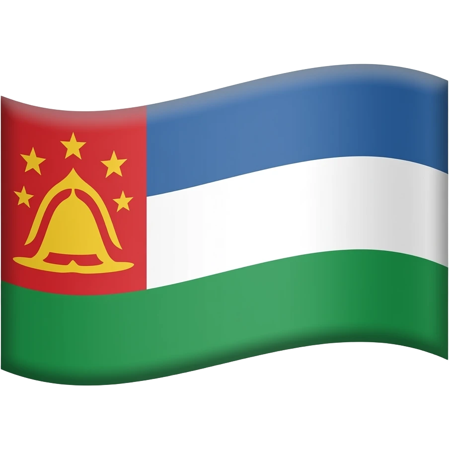 флаг Кабардино Балкарская emoji