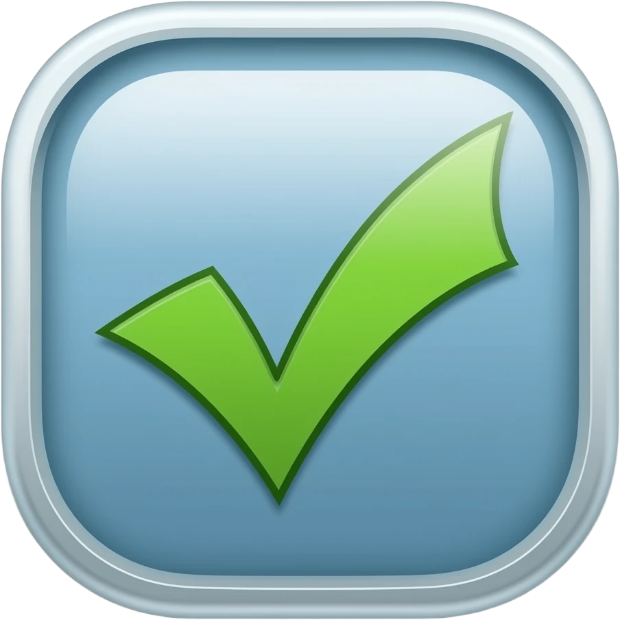 button tick emoji