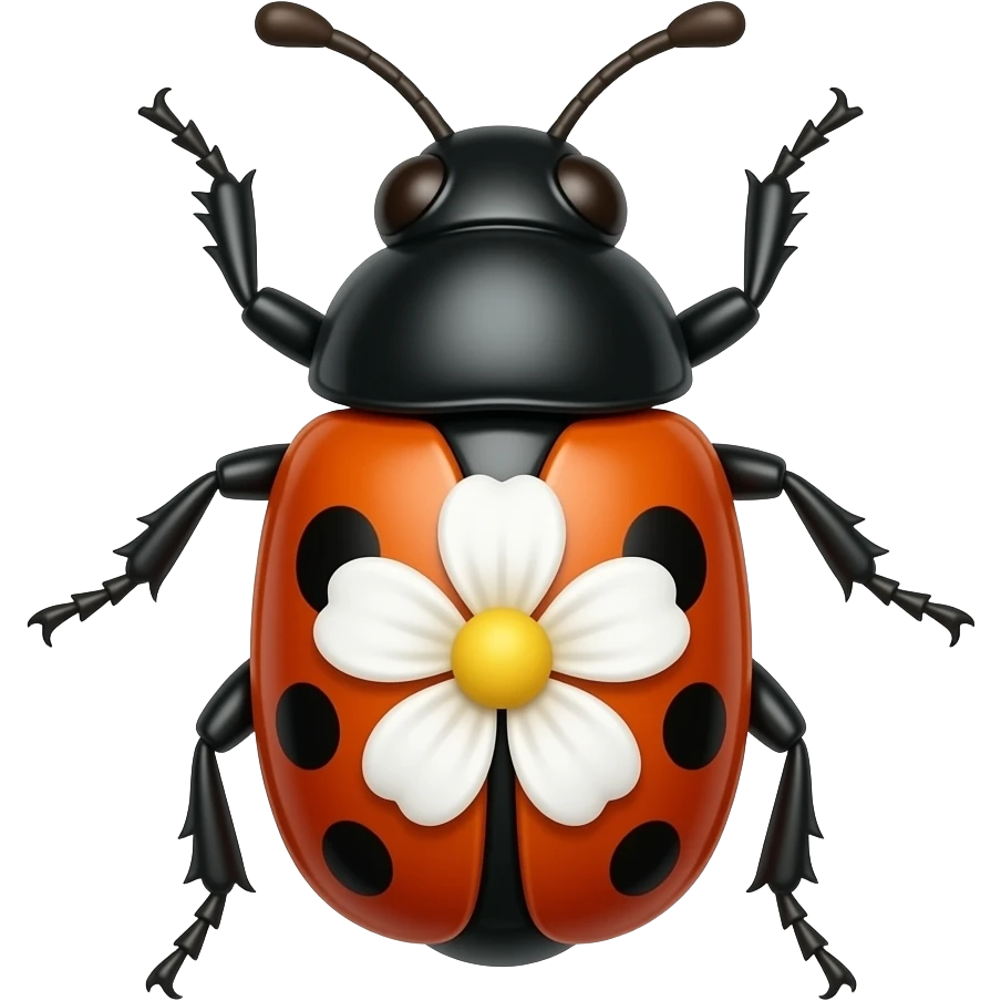 bicho y flor emoji